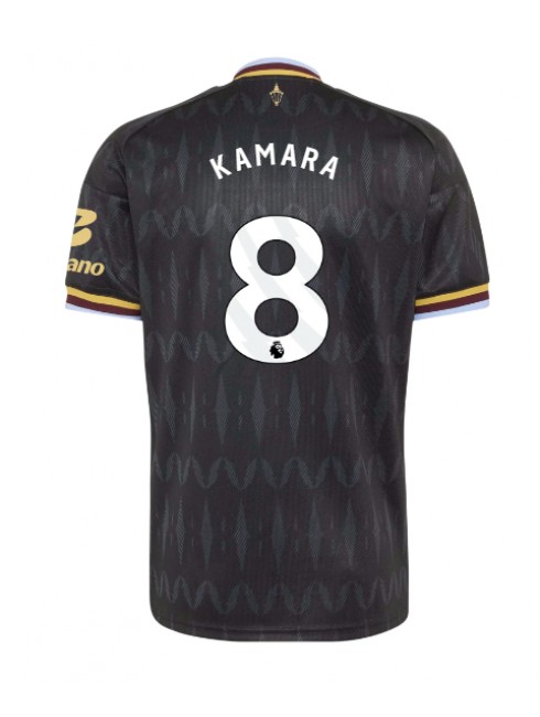 Moški Nogometna dresi replika Aston Villa Boubacar Kamara #8 Gostujoči 2026-27 Kratek rokav Moški Nogometna dresi replika Aston Villa Boubacar Kamara #8 Gostujoči 2026-27 Kratek rokav